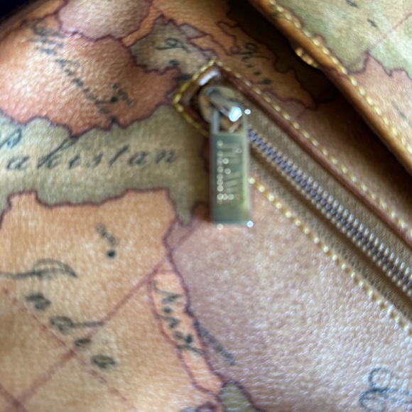 Alveiro Martini Purse Map Design Brown, vgc, with bonus! - Picture 4 of 13